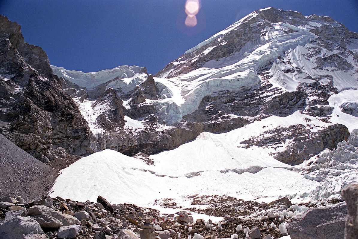 18 Lho La And Everest West Shoulder From Everest Base Camp